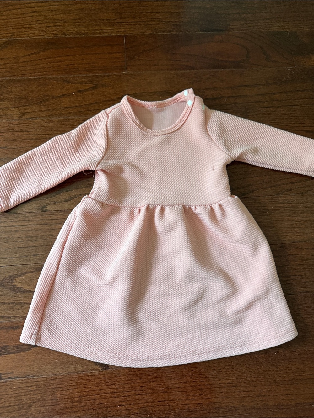 Everyday Soft Pink Long-Sleeve Baby Dress